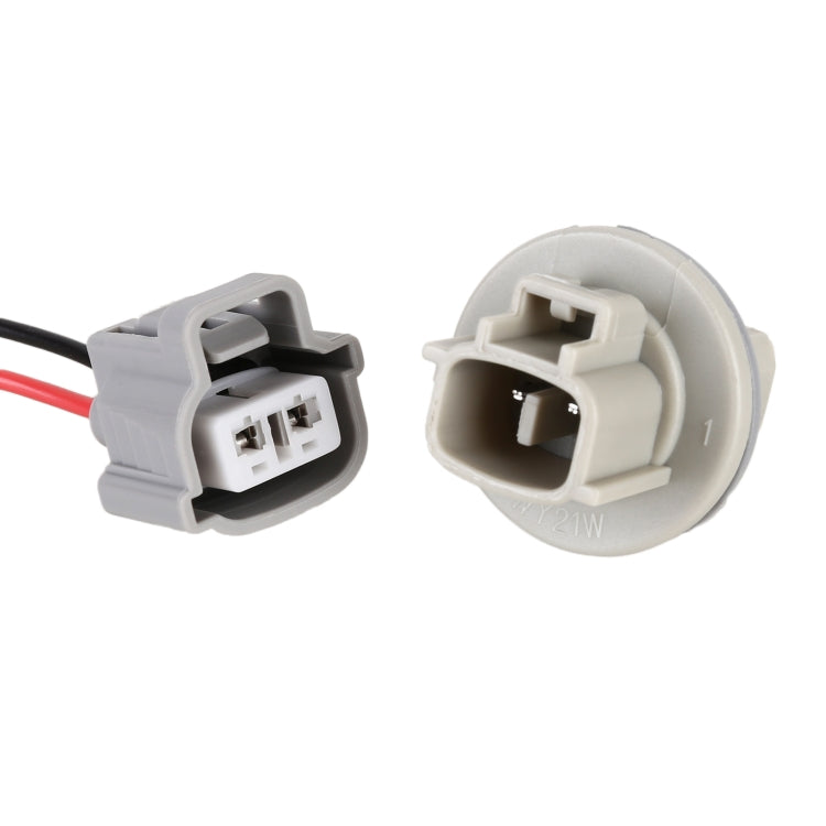 1 Pair 7440 Car Lamp Holder Socket with Cable - Wires by PMC Jewellery | Online Shopping South Africa | PMC Jewellery | Buy Now Pay Later Mobicred