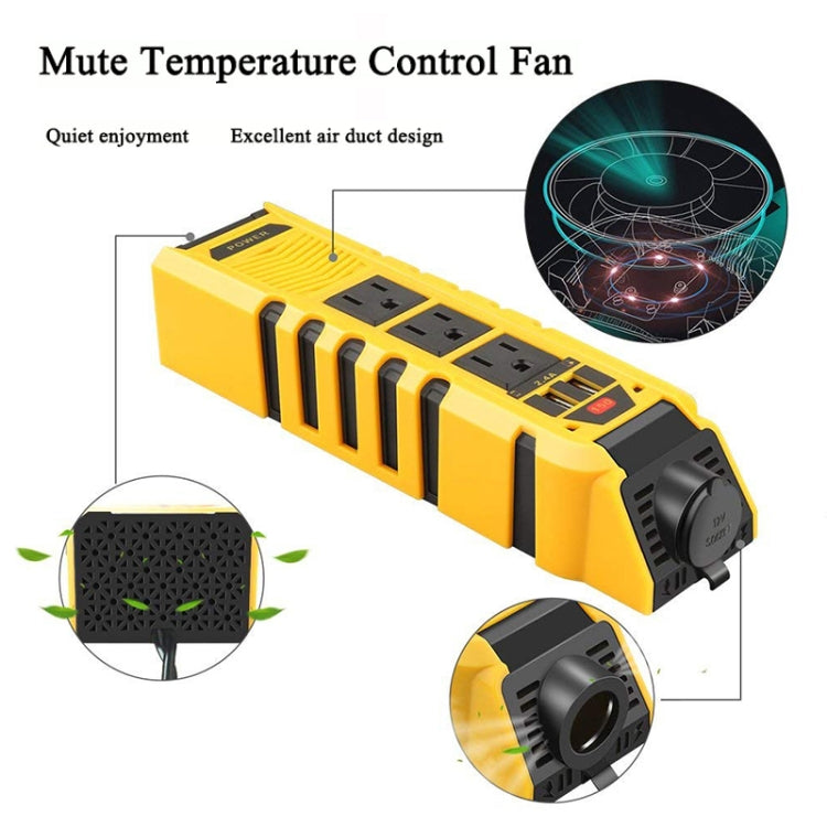 12V to 110V 150W Car Correction Sine Wave Inverter, US Plug - Modified Square Wave by PMC Jewellery | Online Shopping South Africa | PMC Jewellery