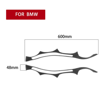 2 PCS / Set Carbon Fiber Car Lamp Eyebrow Decorative Sticker for BMW E60 5 Series 2004-2010, Drop Glue Version - Lamp Decoration by PMC Jewellery | Online Shopping South Africa | PMC Jewellery | Buy Now Pay Later Mobicred