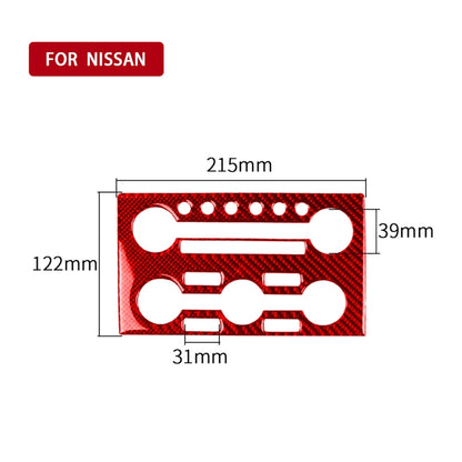 Carbon Fiber Car Instrument Control Panel Decorative Sticker for Nissan GTR R35 2008-2016, Right Driving (Red) - Car Interior Mouldings by PMC Jewellery | Online Shopping South Africa | PMC Jewellery | Buy Now Pay Later Mobicred