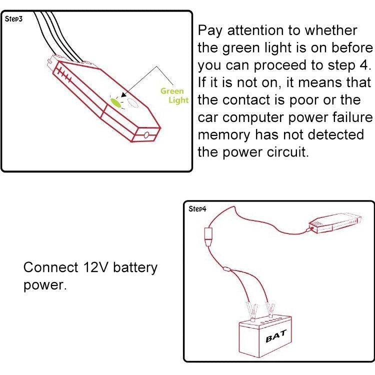 Car Computer ECU Memory Saver Rechargeable Battery Replacement Tool Kit Accessories - Hand Tool Sets by PMC Jewellery | Online Shopping South Africa | PMC Jewellery