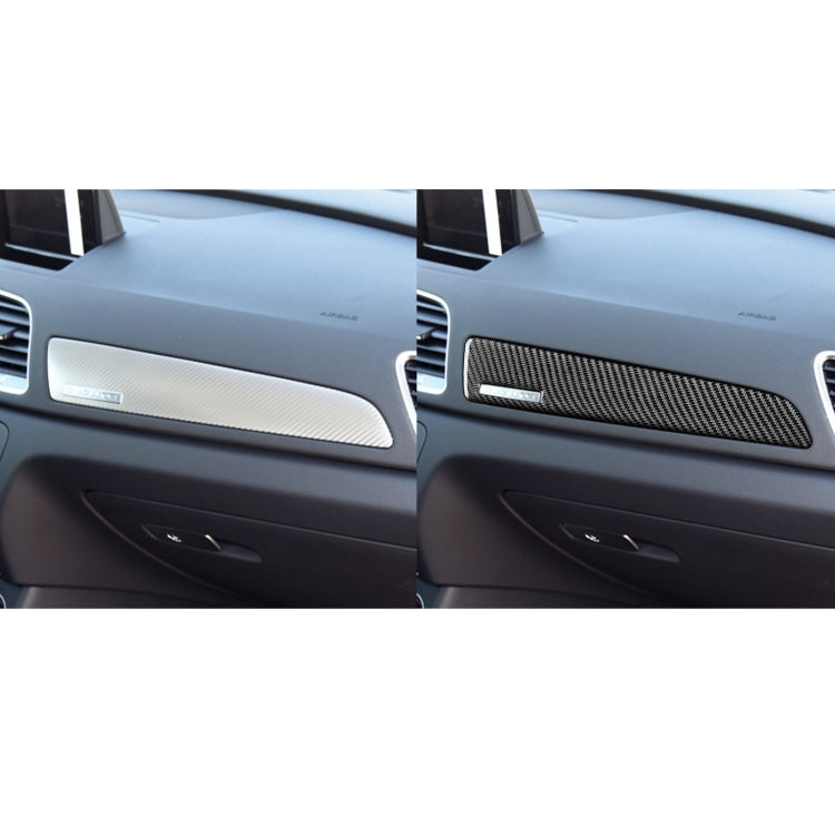 Carbon Fiber Car Co-pilot Trim with Hole Decorative Sticker for Audi Q3 2013-2018,Left Drive - Car Interior Mouldings by PMC Jewellery | Online Shopping South Africa | PMC Jewellery | Buy Now Pay Later Mobicred