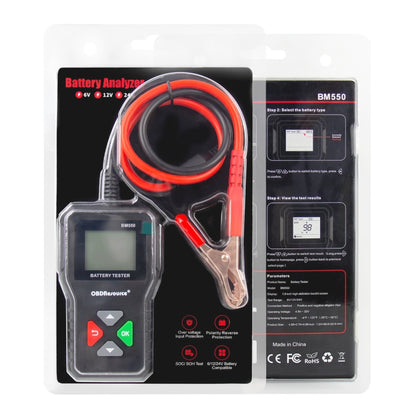 BM550 6V / 12V / 24V 3 in 1 Battery Tester Analyzer Battery Life Detector - Electronic Test by PMC Jewellery | Online Shopping South Africa | PMC Jewellery | Buy Now Pay Later Mobicred