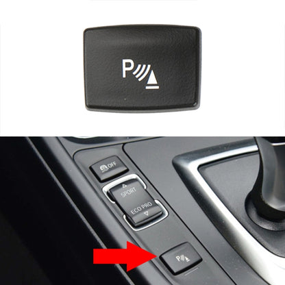 For BMW 3 Series Left Driving Car Central Control Multi-function Radar Button 6131 9252 912(Black) - Car Switches by PMC Jewellery | Online Shopping South Africa | PMC Jewellery