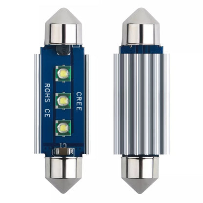 2pcs 41mm IC12V /  2.76W / 0.23A / 300LM 3LEDs SMD Car Reading Lamp Dome Light - Dome Lights by PMC Jewellery | Online Shopping South Africa | PMC Jewellery | Buy Now Pay Later Mobicred