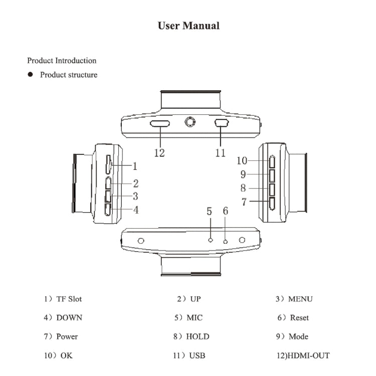 F9 Car Front and Rear Dual Camera HD Infrared Night Vision Car Driving Recorder - Car DVRs by PMC Jewellery | Online Shopping South Africa | PMC Jewellery | Buy Now Pay Later Mobicred