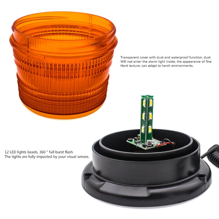 School Bus Engineering Vehicle Safety Warning Light Rear-end Collision Yellow Signal Lamp (Yellow Light) - Warning Lights by PMC TechLife | Online Shopping South Africa | PMC TechLife | Buy Now Pay Later Mobicred