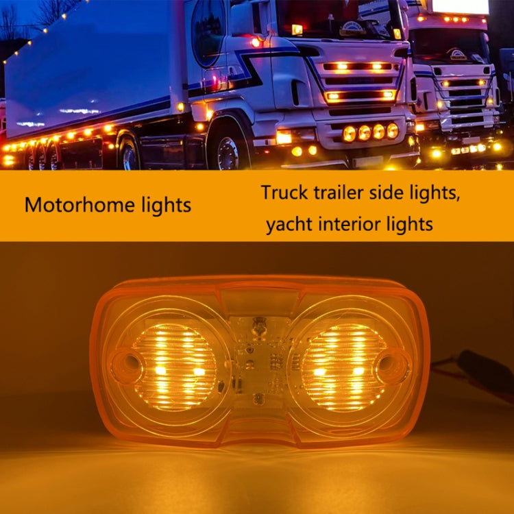 2pcs MK-106 Truck 12LEDs Side Marker Light (Red Light) - Running Lights by PMC Jewellery | Online Shopping South Africa | PMC Jewellery | Buy Now Pay Later Mobicred