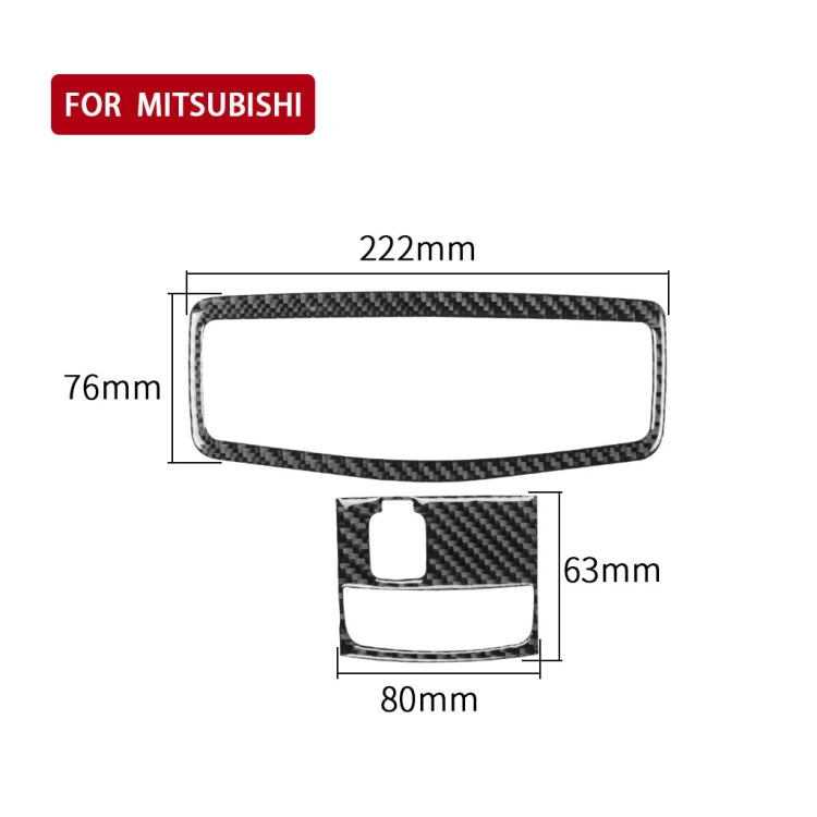 Car Carbon Fiber Roof Front Reading Light without Sunroof Decorative Sticker for Mitsubishi Lancer EVO 2008-2015, Left and Right Drive Universal - Car Interior Mouldings by PMC Jewellery | Online Shopping South Africa | PMC Jewellery | Buy Now Pay Later Mobicred