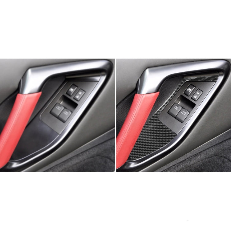 2 PCS Car Carbon Fiber Window Lift Defogger Panel Decorative Sticker for Nissan GTR R35 2008-2016, Left and Right Drive Universal - Car Interior Mouldings by PMC Jewellery | Online Shopping South Africa | PMC Jewellery | Buy Now Pay Later Mobicred