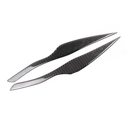 1 Pairs Carbon Fiber Car Lamp Eyebrow Decorative Sticker for BMW E90 / 318i / 320i / 325i 2005-2008, Drop Glue Version - Lamp Decoration by PMC Jewellery | Online Shopping South Africa | PMC Jewellery | Buy Now Pay Later Mobicred