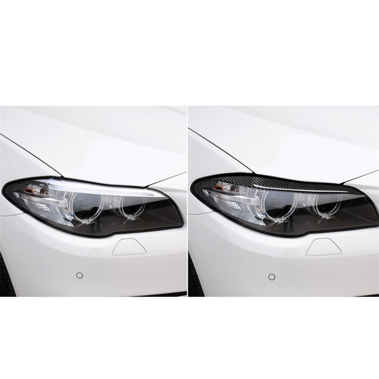 Carbon Fiber Car Lamp Eyebrow Decorative Sticker for BMW 5 Series F10 2014-2016 - Lamp Decoration by PMC Jewellery | Online Shopping South Africa | PMC Jewellery | Buy Now Pay Later Mobicred