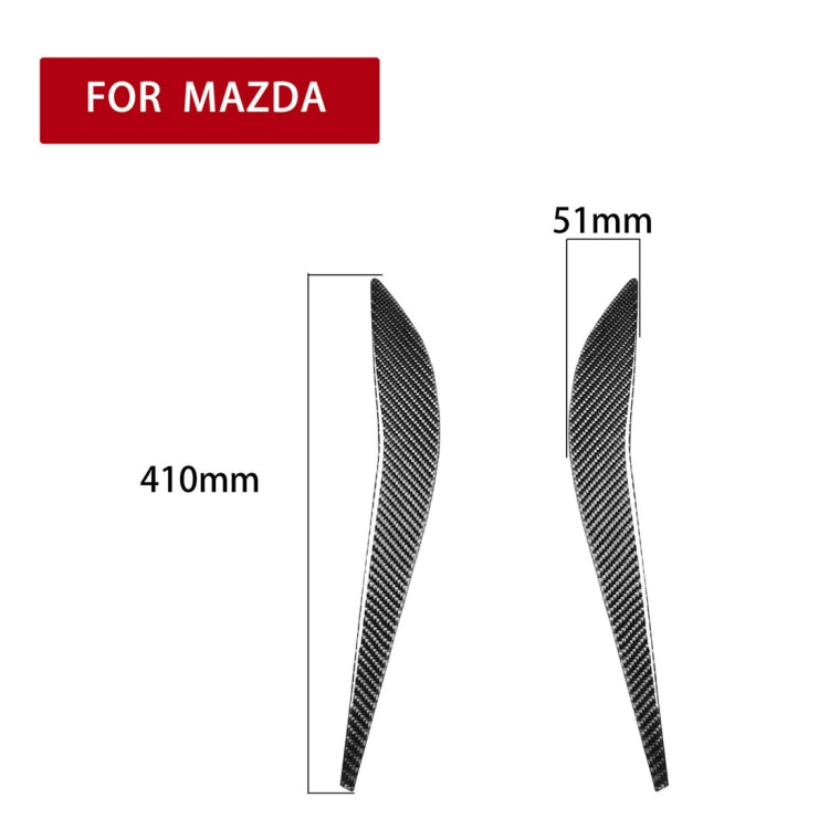 2 PCS Car Carbon Fiber Rear Seat Side Decorative Sticker for Mazda RX8 2004-2008, Left and Right Drive Universal - Car Interior Mouldings by PMC Jewellery | Online Shopping South Africa | PMC Jewellery | Buy Now Pay Later Mobicred