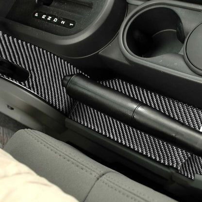 3 in 1 Car Carbon Fiber Gear Console Decorative Sticker for Jeep Wrangler JK 2007-2010, Left Drive - Car Interior Mouldings by PMC Jewellery | Online Shopping South Africa | PMC Jewellery | Buy Now Pay Later Mobicred