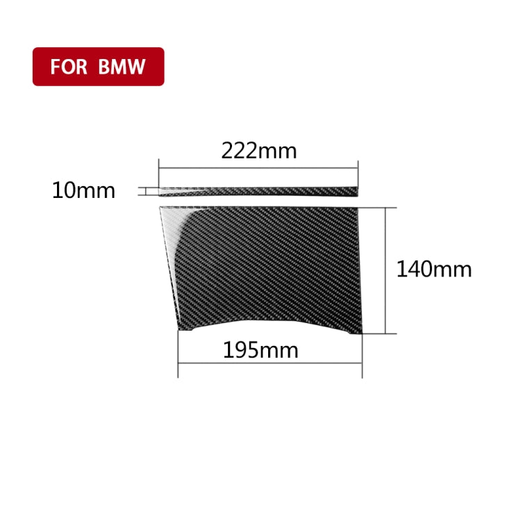 2 in 1 Car Carbon Fiber Water Cup Cover Decorative Sticker for BMW 3 Series G20/G28/325Li/330d/335 2019-2020, Left Drive - Car Interior Mouldings by PMC Jewellery | Online Shopping South Africa | PMC Jewellery | Buy Now Pay Later Mobicred