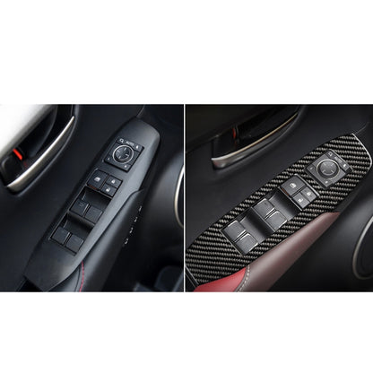 Car Carbon Fiber Window Glass Lift Decorative Sticker for Lexus NX200 / 200t / 300h 2014-2021, Left Drive - Car Interior Mouldings by PMC Jewellery | Online Shopping South Africa | PMC Jewellery | Buy Now Pay Later Mobicred