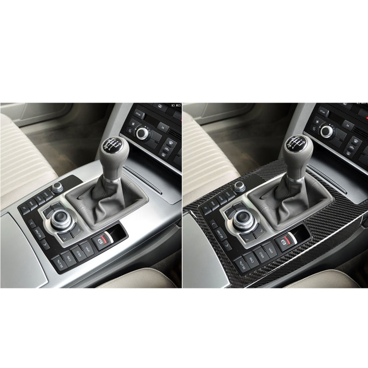 Car Carbon Fiber Gear Shift Position + Side Panel Decorative Sticker for Audi A6 2005-2011, Right Drive, High Configuration - Car Interior Mouldings by PMC Jewellery | Online Shopping South Africa | PMC Jewellery | Buy Now Pay Later Mobicred