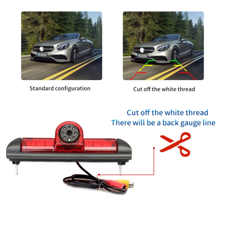 PZ460 Car Waterproof HD High Position Brake Light View Camera for Fiat / Citroen / Peugeot - Rear View Cameras by PMC Jewellery | Online Shopping South Africa | PMC Jewellery | Buy Now Pay Later Mobicred