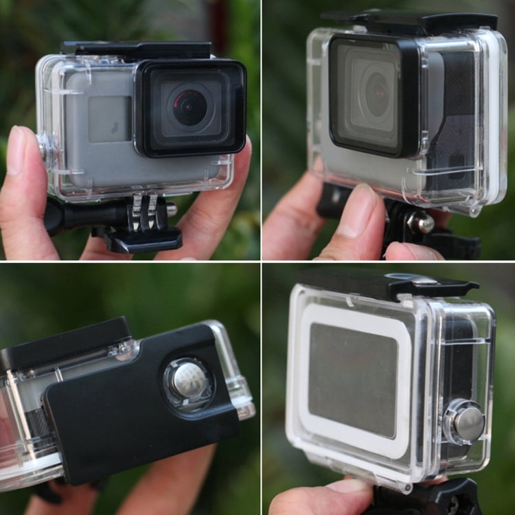45m Waterproof Housing Protective Case with Buckle Basic Mount & Screw for GoPro HERO6 Black / HERO5 Black / HERO7 Black - Waterproof Cases by PMC TechLife | Online Shopping South Africa | PMC TechLife | Buy Now Pay Later Mobicred
