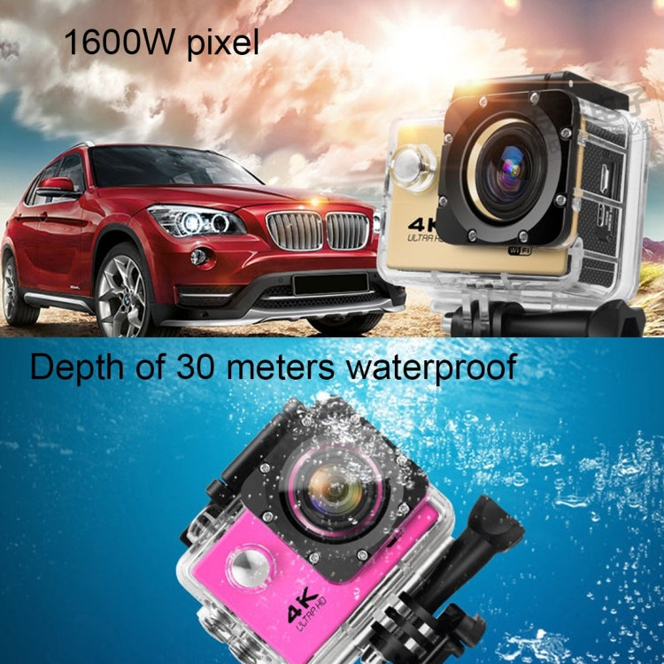 F60 2.0 inch Screen 170 Degrees Wide Angle WiFi Sport Action Camera Camcorder with Waterproof Housing Case, Support 64GB Micro SD Card(Yellow) - Other Camera by PMC Jewellery | Online Shopping South Africa | PMC Jewellery | Buy Now Pay Later Mobicred