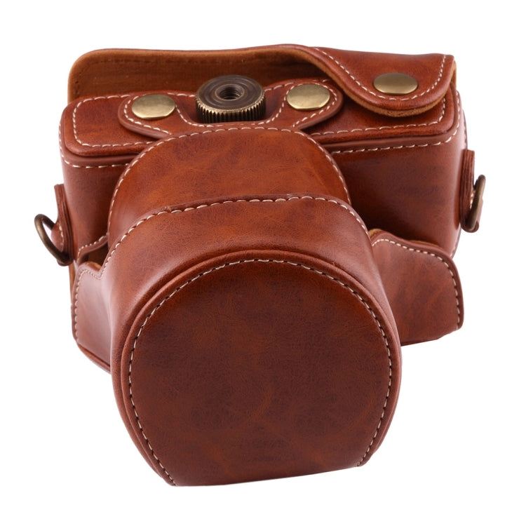 Full Body Camera PU Leather Case Bag with Strap for Canon EOS M10(Brown) - free shipping - PMC TechLife - Order now!