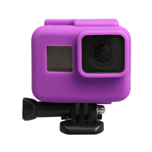 Original for GoPro HERO5 Silicone Border Frame Mount Housing Protective Case Cover Shell(Purple) - Silicone Cases by PMC Jewellery | Online Shopping South Africa | PMC Jewellery | Buy Now Pay Later Mobicred