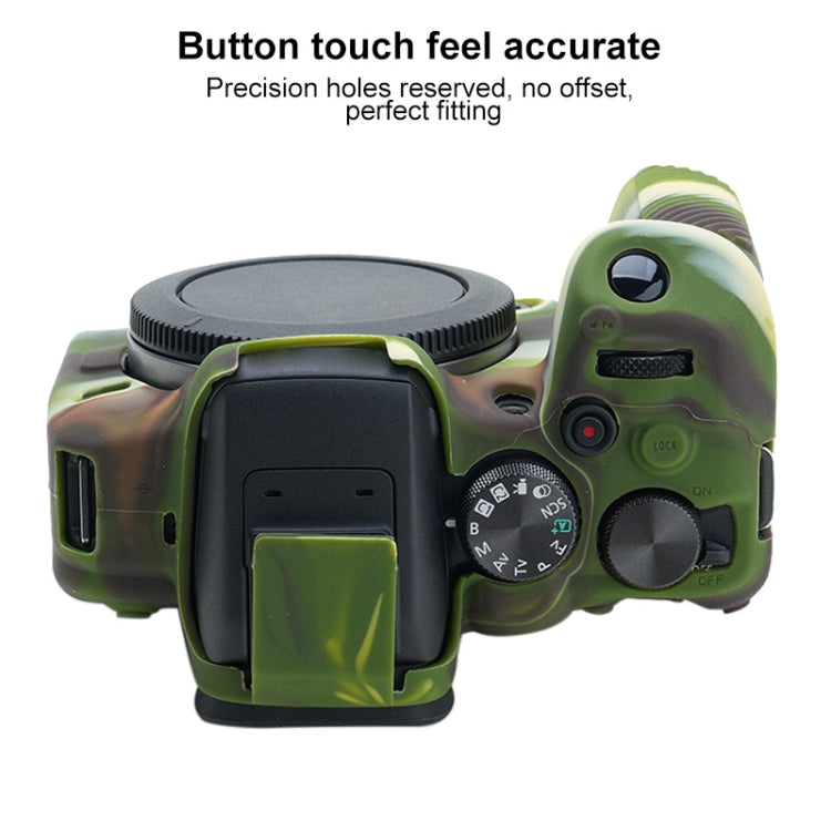 For Canon EOS R10 Soft Silicone Protective Case (Camouflage) - Protective Case by PMC TechLife | Online Shopping South Africa | PMC TechLife | Buy Now Pay Later Mobicred