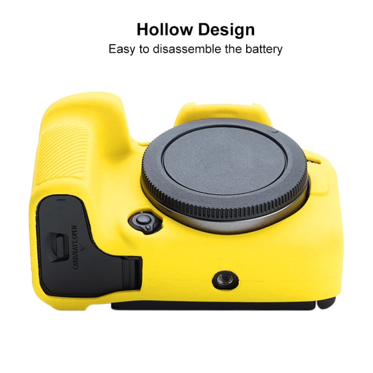 For Canon EOS R10 Soft Silicone Protective Case (Yellow) - Protective Case by PMC TechLife | Online Shopping South Africa | PMC TechLife