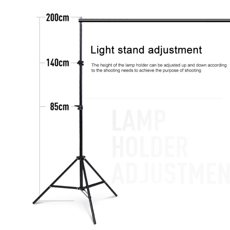 200x200cm Photo Studio Background Support Stand Backdrop Crossbar Bracket Kit - free shipping - PMC TechLife - Order now!