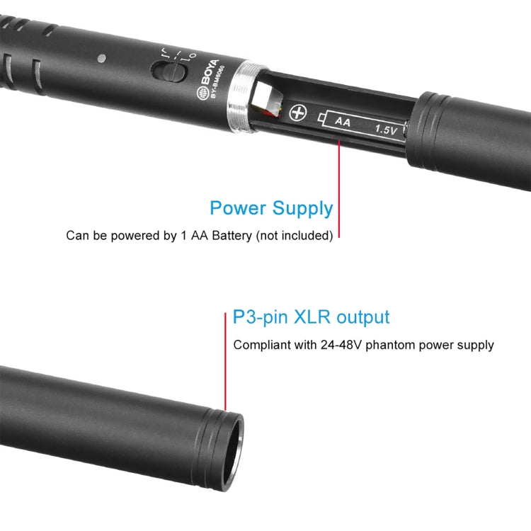 BOYA BY-BM6060L Broadcast-grade Condenser Microphone Modular Pickup Tube Design Microphone - Microphone by BOYA | Online Shopping South Africa | PMC Jewellery | Buy Now Pay Later Mobicred