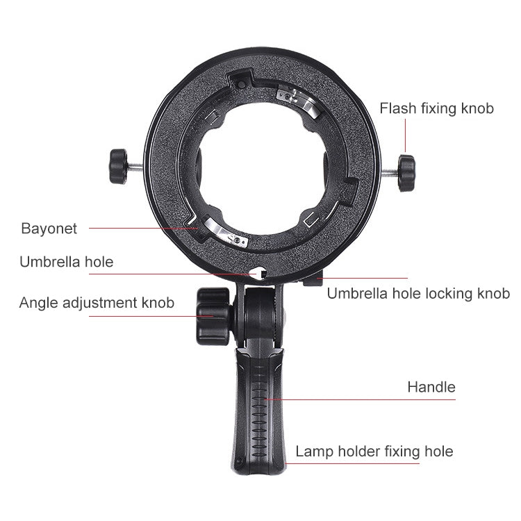 TRIOPO TR-05 Flash Holder Multi-function Camera Universal S-type Holder Accessories Transfer Interface - free shipping - PMC TechLife - Order now!