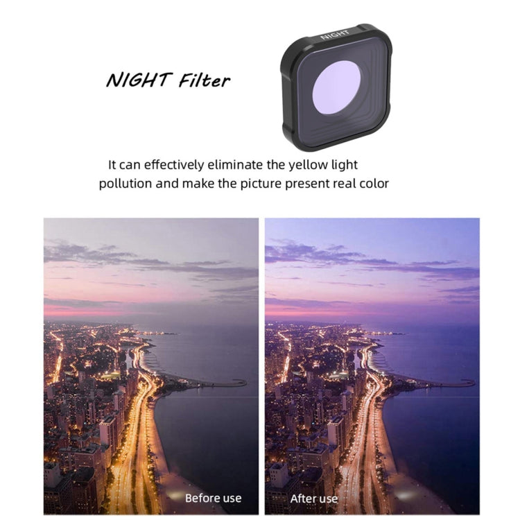 JSR KB Series NIGHT Light Pollution Reduction Lens Filter for GoPro HERO13 Black /12 Black /11 Black /10 Black /9 Black - Lens Filter by JSR | Online Shopping South Africa | PMC Jewellery | Buy Now Pay Later Mobicred