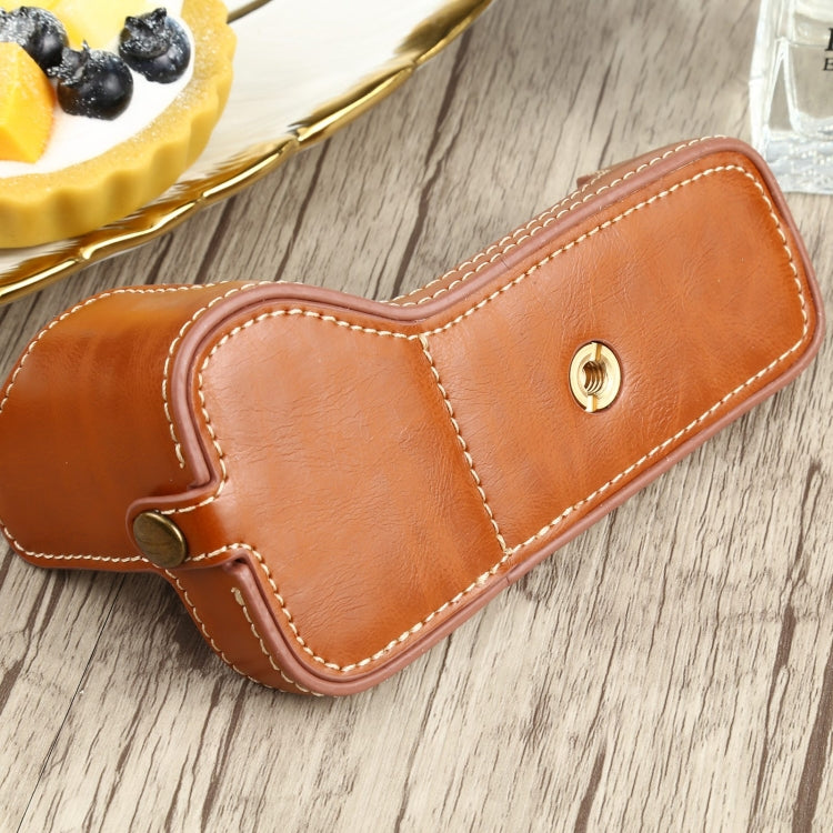 1/4 inch Thread PU Leather Camera Half Case Base for Canon EOS 77D / 800D(Brown) - free shipping - PMC TechLife - Order now!