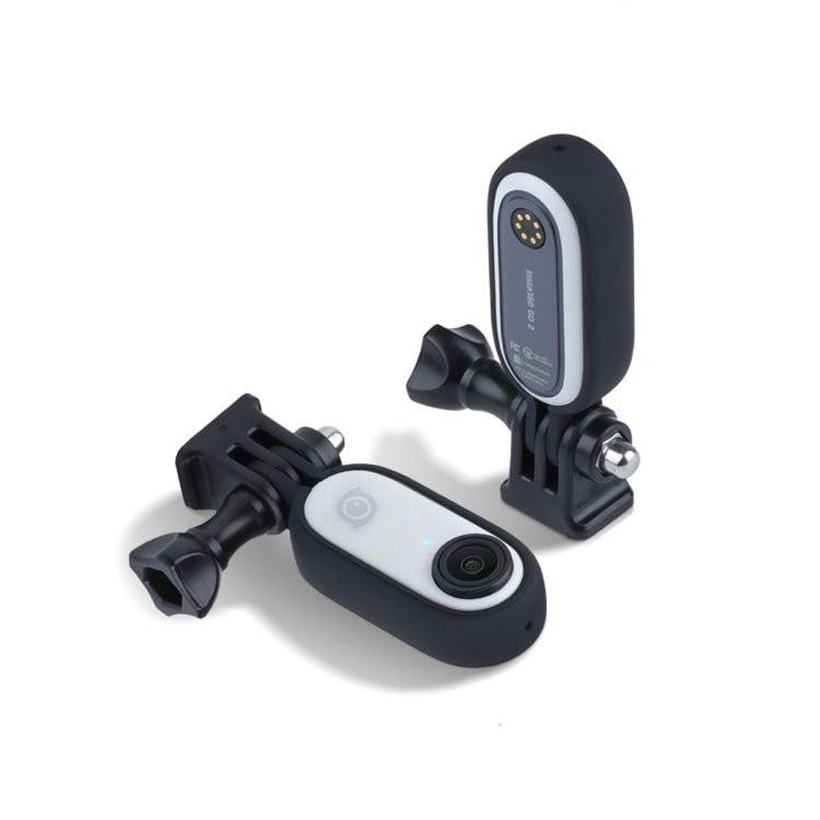 Plastic Protective Frame Mount Cage with Tripod Base Adapter for Insta360 GO 2(Black) - Mount & Holder by PMC TechLife | Online Shopping South Africa | PMC TechLife | Buy Now Pay Later Mobicred