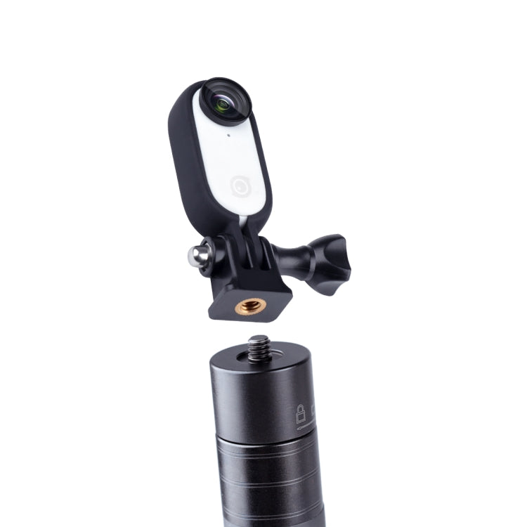 Plastic Protective Frame Mount Cage with Tripod Base Adapter for Insta360 GO 2(Black) - Mount & Holder by PMC TechLife | Online Shopping South Africa | PMC TechLife | Buy Now Pay Later Mobicred