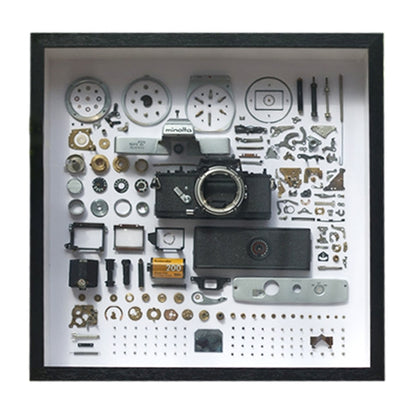 Non-Working Display 3D Mechanical Film Camera Square Photo Frame Mounting Disassemble Specimen Frame, Model: Style 5, Random Camera Model Delivery - Camera Model by PMC Jewellery | Online Shopping South Africa | PMC Jewellery | Buy Now Pay Later Mobicred