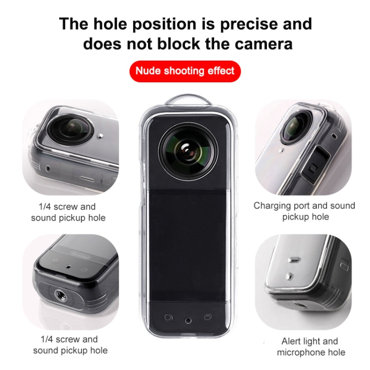 For Insta360 X3 Full Body Clear TPU Protective Case (Transparent) - Case & Bags by PMC TechLife | Online Shopping South Africa | PMC TechLife | Buy Now Pay Later Mobicred