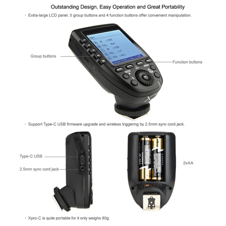 Godox Xpro-N TTL Wireless Flash Trigger for Nikon (Black) - free shipping - PMC TechLife - Order now!
