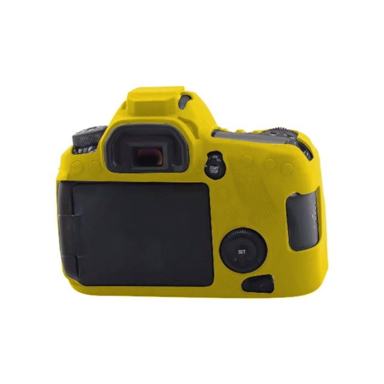 For Canon EOS 6D Mark II Soft Silicone Protective Case (Yellow) - Protective Case by PMC TechLife | Online Shopping South Africa | PMC TechLife | Buy Now Pay Later Mobicred