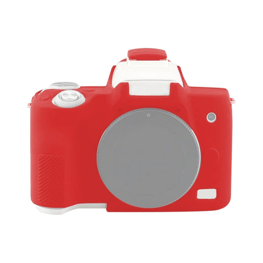 For Canon EOS M50 Mark II / M50 II Soft Silicone Protective Case(Red) - Protective Case by PMC Jewellery | Online Shopping South Africa | PMC Jewellery | Buy Now Pay Later Mobicred