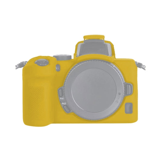 Soft Silicone Protective Case for Nikon Z50 (Yellow) - Protective Case by PMC Jewellery | Online Shopping South Africa | PMC Jewellery | Buy Now Pay Later Mobicred