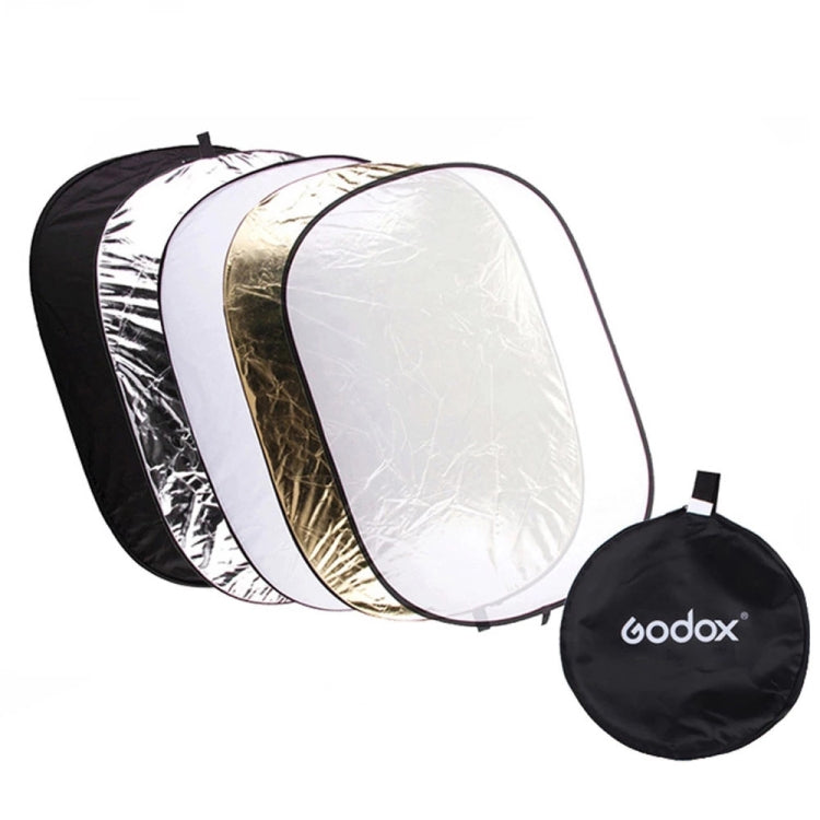 Godox FT05-1 60 x 90cm 5-in-1 Silver / Soft / Gold / White / Black Oval Folding Reflector Board - free shipping - PMC TechLife - Order now!
