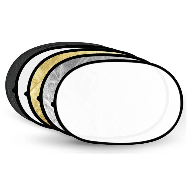 Godox FT05-1 150 x 200cm 5-in-1 Silver / Soft / Gold / White / Black Oval Folding Reflector Board - free shipping - PMC TechLife - Order now!
