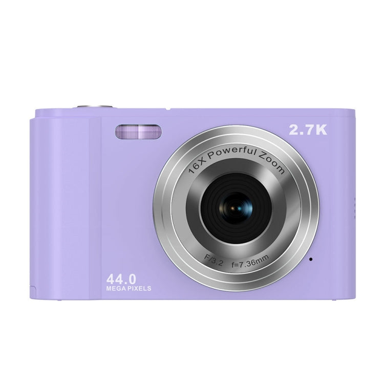 DC302 2.88 inch 44MP 16X Zoom 2.7K Full HD Digital Camera Children Card Camera, US Plug(Purple) - Children Cameras by PMC Jewellery | Online Shopping South Africa | PMC Jewellery | Buy Now Pay Later Mobicred