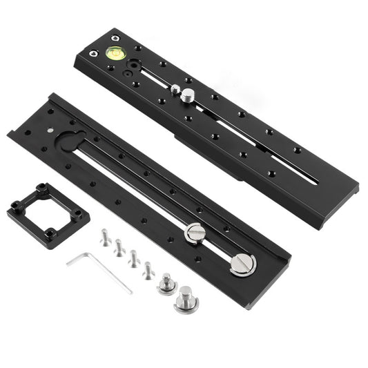 BEXIN VR-220L 220mm Length Aluminum Alloy Extended Quick Release Plate for Manfrotto / Sachtler (Black) - Quick Release Plate by BEXIN | Online Shopping South Africa | PMC Jewellery | Buy Now Pay Later Mobicred