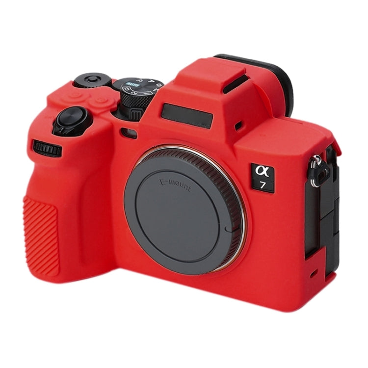 Soft Silicone Protective Case for Sony A7 IV (Red) - Protective Case by PMC TechLife | Online Shopping South Africa | PMC TechLife | Buy Now Pay Later Mobicred