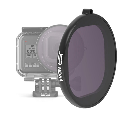 JSR Round Housing ND64 Lens Filter for GoPro HERO8 Black - Lens Filter by JSR | Online Shopping South Africa | PMC Jewellery | Buy Now Pay Later Mobicred