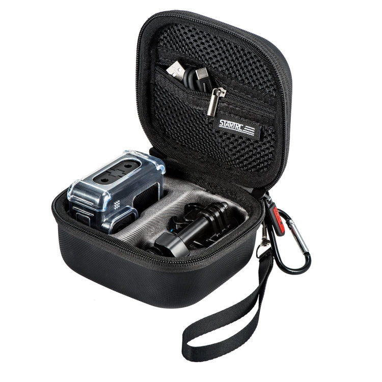 For GoPro Hero11 Black STARTRC Diamond Texture PU Leather Storage Bag (Black) - Carry Cases by STARTRC | Online Shopping South Africa | PMC Jewellery | Buy Now Pay Later Mobicred