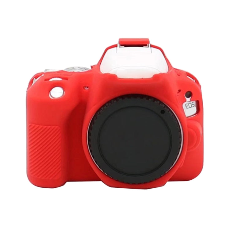 For Canon EOS 250D Soft Silicone Protective Case (Red) - Protective Case by PMC TechLife | Online Shopping South Africa | PMC TechLife | Buy Now Pay Later Mobicred