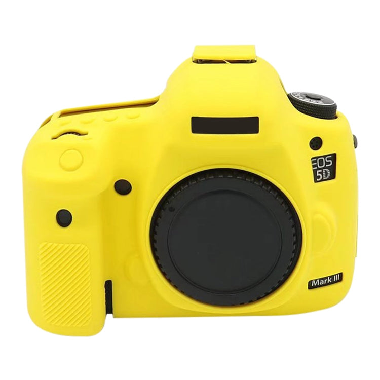 For Canon EOS 5DS Soft Silicone Protective Case (Yellow) - Protective Case by PMC TechLife | Online Shopping South Africa | PMC TechLife | Buy Now Pay Later Mobicred